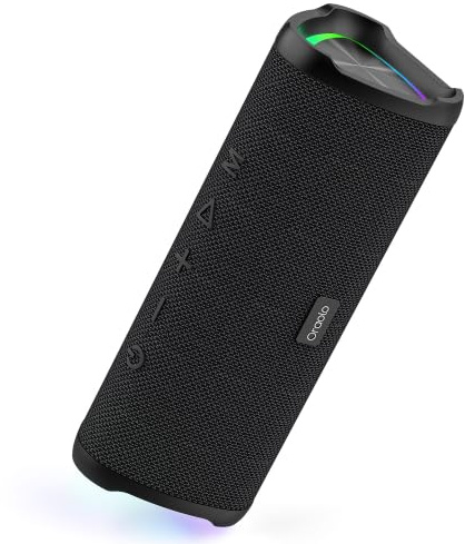 oraolo Bluetooth Lautsprecher Tragbar Musikbox Wireless Speaker | Bluetooth 6.0 20W 24 Std. Akku Dualen Bass-Treibern IPX6 Wasserdicht TWS AUX TF Karte Outdoor/Party/Reisen