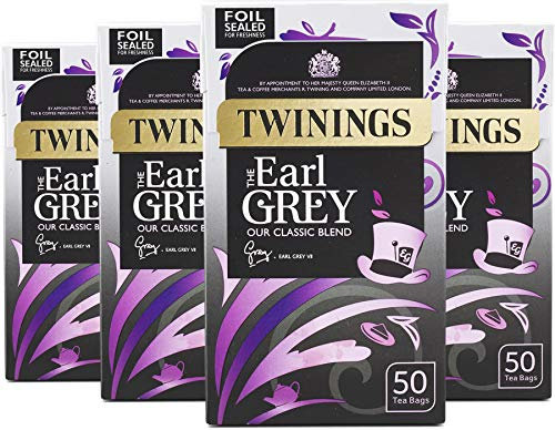Twinings Earl Grey Tea 200 Bags (Multipack of 4 x 50 Tea Bags)