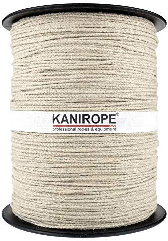 Kanirope® Hanfseil Seil Hanf HEMPBRAID 1,5mm 100m 8-fach geflochten