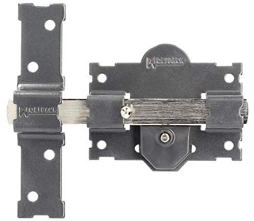 WOLFPACK LINEA PROFESIONAL - Cerrojo B-1 llave y pulsador pasador de 161mm cilindro redondo de 50mm