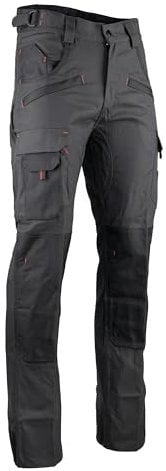 LMA WORKWEAR 1880 - Pantalon de Travail Renforcé avec Poches Genouillères - 1261 Argile - Bicolore, Multipoches, Ultra-Résistant - Idéal BTP, Industrie, Artisanat - Taille 44/Entrejambe 83
