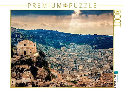 CALVENDO Puzzle Winter in Scicli | 1000 Teile Lege-Größe 64 x 48 cm Foto-Puzzle für glückliche Stunden