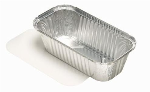 250 Schalen, Alu + Einlegdeckel, Pappe PE beschichtet eckig 1,5 l 24,8 cm x 12,8 cm x 7 cm