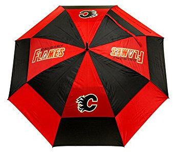 Team Golf NHL Ottawa Senators Golf Umbrella 62 Golf Umbrella with Protective Sheath, Double Canopy Wind Protection Design, Auto Open Button