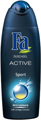 Fa Active Sport Lot de 6 gels douche à l'extrait de ginkgo (6 x 250 ml)