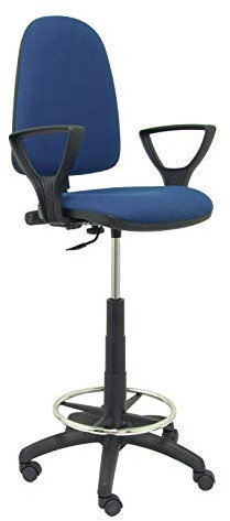 Piqueras y Crespo Taburete Ayna Color Azul Marino con Brazos fijos, Talla Unica