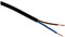 Zenitech - Cavo Di Alimentazione Elettrica H03VVH2-F 2x 0,75mm² - Adatto Per Apparecchi Elettrici - Struttura Piatta Per Uso Interno - Isolamento In PVC - Nero - 10m