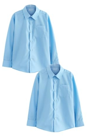 NEXT Jungen Langarmhemden (3-17 Jahre), Standard, 2er-Pack
