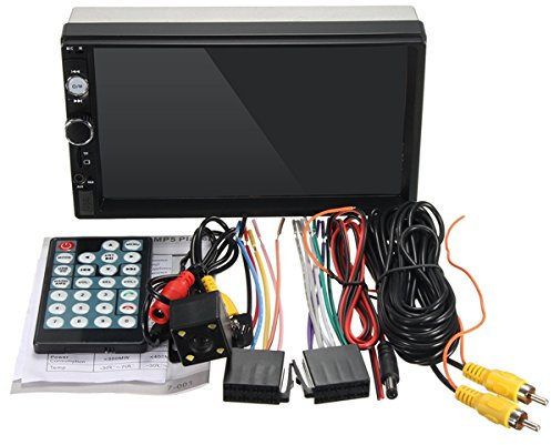 C-FUNN 7010B 7 Pulgadas Coche Estéreo Radio Mp5 Mp3 Player FM USB Aux Full HD Bluetooth Touch Pantalla Cámara De Visión Trasera