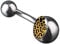 viva-adorno 1 Stück Bauchnabel Piercing Banane 316L Chirurgenstahl 20 verschiedene Motive Z380, S12 Leopard gelb schwarz