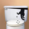 stickers muraux blanche neige Patte de chat pour wc autocollant mural