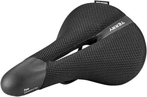 Terry Fisio ClimaVent Gel Men Sattel mit Light FeC Stahl-Gestell und ClimaVent Obermaterial in der Farbe Schwarz, Sitzbreite: 9cm - 12cm, 423 003 70
