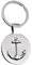 SILBERKANNE Schlüsselanhänger mit Anker 8x3,5 cm Premium Silber Plated edel versilbert in Top Verarbeitung
