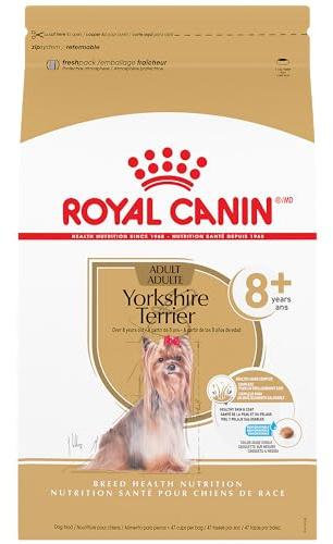 Royal Canin Breed Health Nutrition Yorkshire Terrier 8+ Senior Dry Dog Food, 2.5 lb Bag