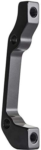 CyclingDeal Mountainbike-Fahrrad-Scheibenbremsen-Adapter für 180 mm vorne und 160 mm hinten Bremssattel ist auf PM