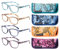 Eyeguard Lesebrille, stilvoll gemusterte Rahmen, modische Damenbrille für Damen, 4 Stück (4 Farben, 3,50)