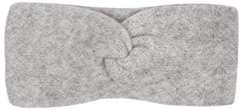 Zwillingsherz Stirnband aus 100% Kaschmir - Hochwertiges Grobstrick-Kopfband im Uni für Damen Frauen Mädchen - Wolle - Ohrenschutz - Haarband - warm und weich für Frühjahr Herbst Winter