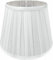 Wogati® Premium Lampenschirm E14/E27 Baumwolle | Verschiedene Größen & Farben | Weiß (Gefaltet) / Größe: L | Für Stehlampe, Hängelampe & Tischlampe