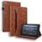 LMFULM® Case for Amazon Kindle Fire HD 8 2016/2017/ 2018 (8.0 Inch) PU Leather Case Protective Shell Smart Case with Sleep/Wake Stand Case Flip Cover Wallet Style Brown