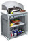 The Fellie Camping Kitchen Folding Camp cupboards Outdoor Kitchen Tables and Storage Units for Picnic and BBQ (Grey1)
