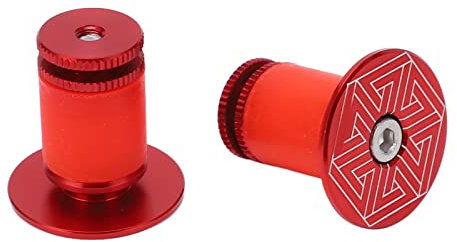 Fahrrad-Lenker-Endkappen, Aluminiumlegierung, Fahrrad-Griffstangen-Endstopfen, 1 Paar/Set f¨¹r Mountainbike, Rennrad, BMX, Radfahren