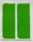 Gelz Green Zero Emissions - Electric Vehicle Number Plate Domed Stickers/Decals x 2
