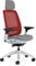 Steelcase Series 2 Ergonomic Office Chair With LiveBack Lumbar Support, 4D Armrests, Adjustable Headrest Scarlet/Grey