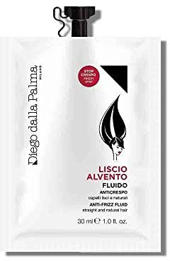 Diego delle Palma Liscio Alvento Fluido Anticrespo per Capelli Lisci e naturali, 1 bustina richiudibile da 30 ml
