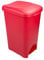 Addis 40 Litre Red Recycling Commercial Office Medical Utility Waste Trash Foot Pedal Plastic Bin, Red
