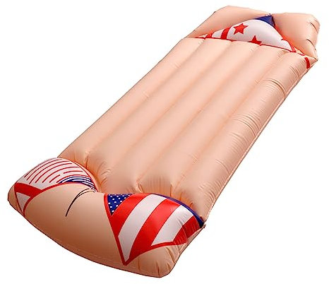 ibasenice Matelas Flottant Gonflable Motif Bikini Coussin De Natation pour Adultes Matelas Plage Portable Et Tapis Gonflable Piscine Rouge