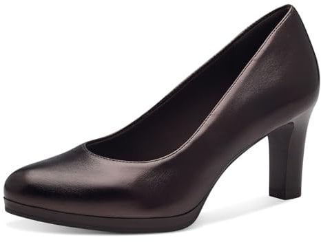 Tamaris Escarpins classiques pour femme, chaussures à talons pour femme, semelle intérieure Touchit, 0 Moka Métal, 39 EU