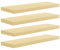 eSituro Étagère Murale, Lot de 4, Tablette Murale, en Bois Massif, Support Invisible, 70x19x3,5cm