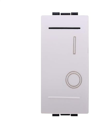 Interruttore Compatibile con Bticino Living (Bipolare 10/16A, Bianco)