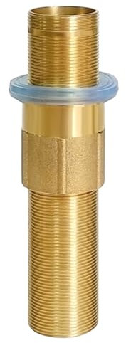 NIUKOMY Kit di Estensione del Tubo Filettato, Dado per Tubo in Ottone per Rubinetti, Kit di Riparazione per Miscelatore per Lavabo da Cucina per Rubinetti Monoforo Caldi e Freddi (M32-150mm)