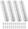 PATIKIL Small Piano Hinge 2.6 x 0.6, 4 Pack Mini 180-Degree Jewelry Box Hinges with Screw for Jewellery Wooden Boxes, Silver