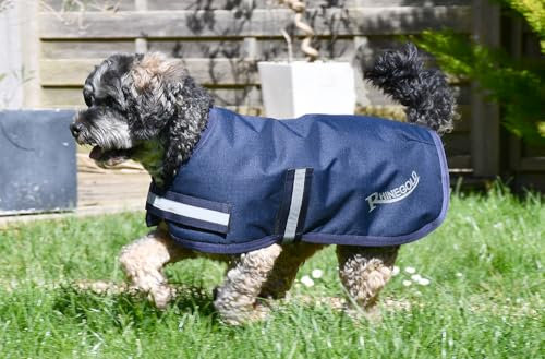 Rhinegold Wasserdichter Hundemantel, 70 cm, Marineblau