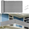 Balkon Sichtschutz 75 x 600 cm Windschutz Sonnenschutz Und Wetterfest Atmungsaktiv Balkonumrandung mit Ösen, Kabelbinder für Garten Balkon Terrasse, Grau