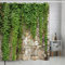 FAIRYGATE Duschvorhang Grün Anti Schimmel 180 x 180 cm Polyester Shower Curtain für Dusche und Badewanne