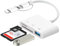 3 in 1 SD Kartenleser für Phone Pad, SD Card Reader für Phone SD Karten Adapter für Phone für Phone SD Kartenleser für Phone Kamera Kartenlesegerät Adapter für Phone 16/15/14/Pad/MacBook Pro