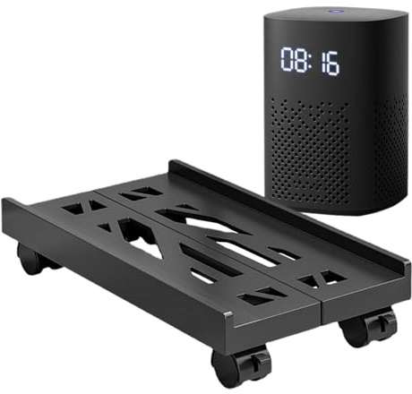 Support de tour pour ordinateur, support CPU pour ordinateur portable réglable, chariot tour pour ordinateur portable avec roues pivotantes, support hôte ordinateur, support de table télescopique pour