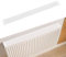 Cache-radiateur moderne blanc version courte, cache-radiateur chaud et anti-poussière, aimant intégré, tissu résistant aux rayures (80 cm)