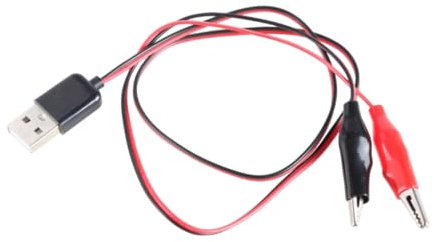 KADSXIYA USB a due clip cavo connettore 5V/1.5A uscita cavo di prova per vari