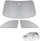 Parasol para Parabrisas Compatible con Audi Q3 F3 2019-2025, 3 Piezas Juego de Protector de Parabrisas, Juego de Ventana de Persiana Térmica Interior con Bolsa Almacenamiento