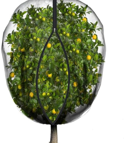 VRTYVEYBB Großes Obstbaum-Schutznetz, schwarz, atmungsaktiv, 3 x 4 Meter