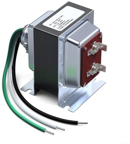 16V 30VA Video Doorbell Power Transformer with Shielded Enclosure, Designed for Low Voltage Residential and Commercial Doorbell Systems