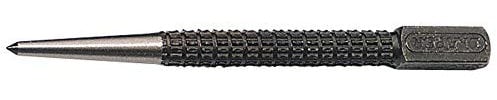Draper Poinçon central 3 x 100 mm | Diamètre de la pointe 3 mm | Outil de corps moleté | Outils de marquage en acier au carbone | Extrémités polies | 84464