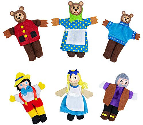 Bigjigs Toys Goldlöckchen-Fingerpuppen
