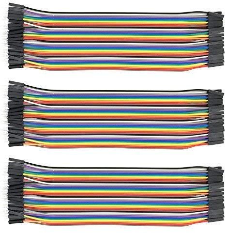 AptoFun 3 pcs Male to Female jumper cables/Breadboard Jumper Wires for Arduino and Raspberry pi 2/3 etc.