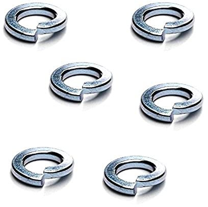 Merriway BH04866 (100 Pcs) Split Lock Spring Washer Steel M5 - Pack of 100 Pieces