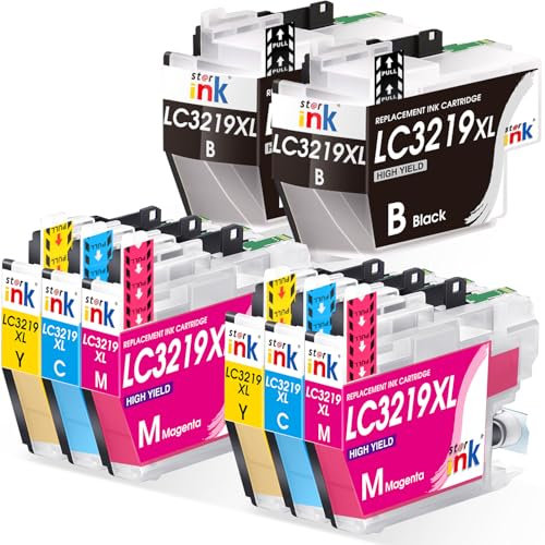 Starink LC3219XL Patronen Kompatibel für Brother LC3219XL LC-3219XL LC3217 LC3219 XL Druckerpatronen für MFC-J5330DW MFC-J5730DW MFC-J5335DW MFC-J6930DW MFC-J6530DW MFC-J5930DW MFC-J6935DW,8 Pack